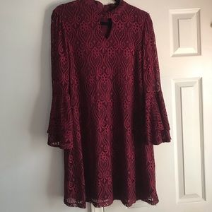 Lace Bell Sleeve Dress